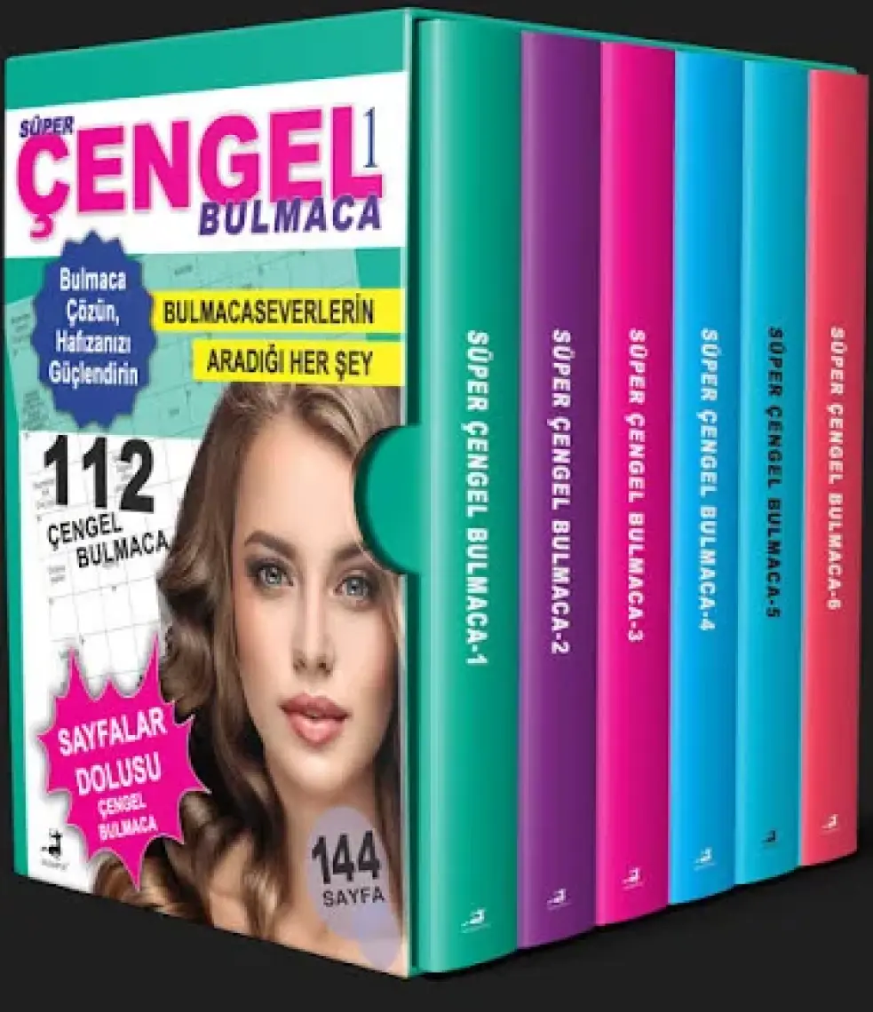 Süper Çengel Bulmaca Seti - 6 Kitap Takım