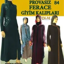 Güler Erkan Provasız Ferace Giyim Kalıpları No:84