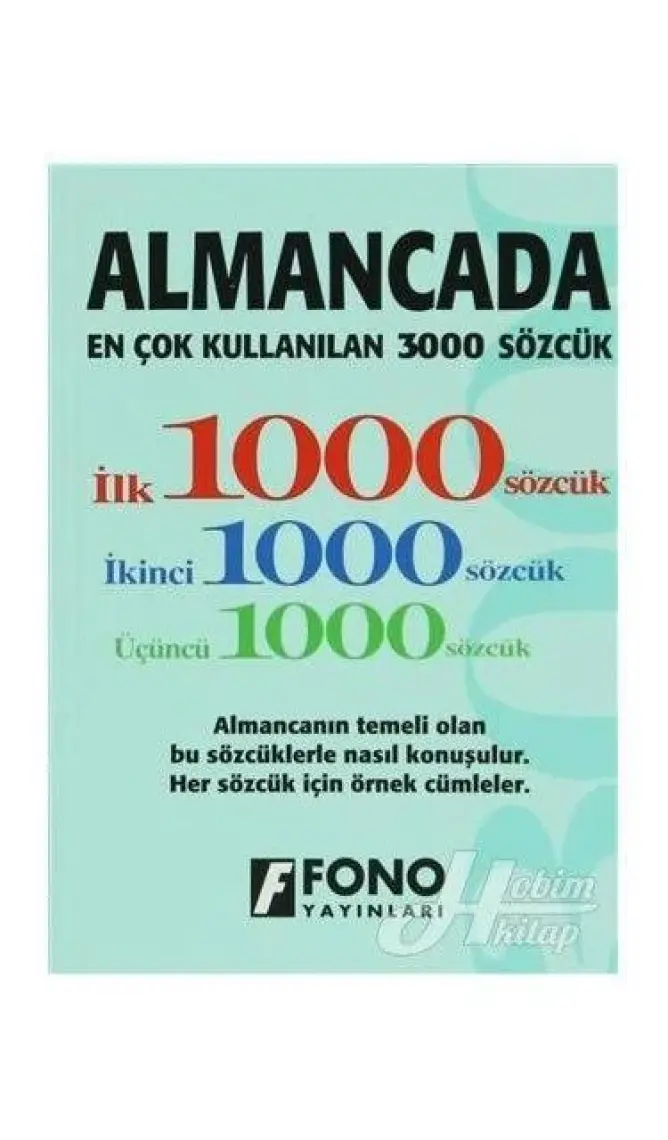 Fono Yayınları Almacada En Çok Kullanılan 3000 Sözcük