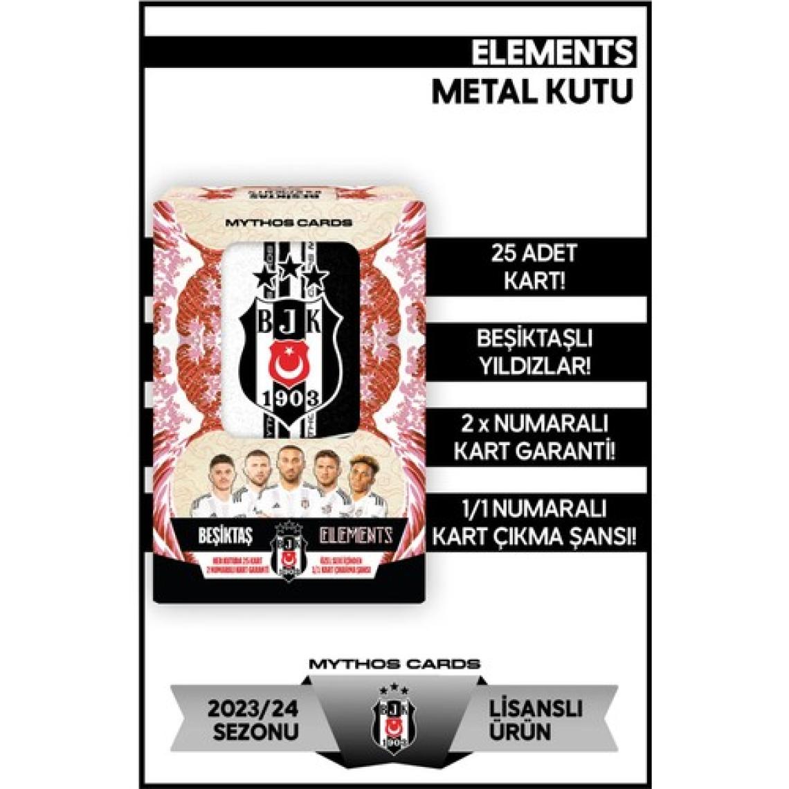 Mythos Cards Beşiktaş 2023-24 Sezonu Elements Serisi - Metal Kutu