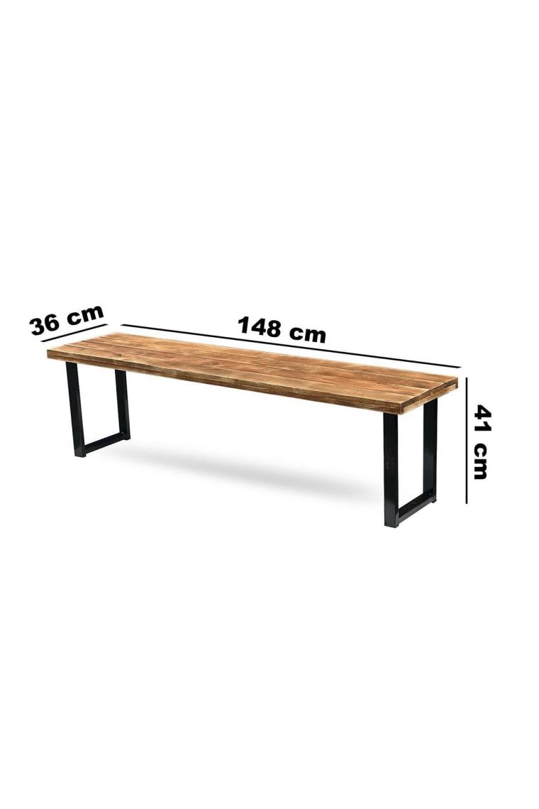 Ahşap Bank Bench Koltuk Mutfak Sandalyesi 5104