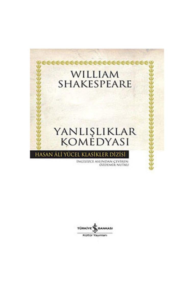 Yanlışlıklar Komedyası - Hasan Ali Yücel Klasikleri