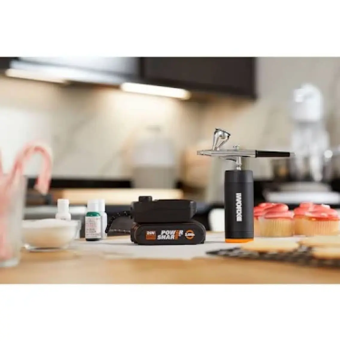 Worx WX742.9 Makerx 20VOLT Profesyonel Mini Air Brush Boya Tabancası (Akü Dahil Değildir)