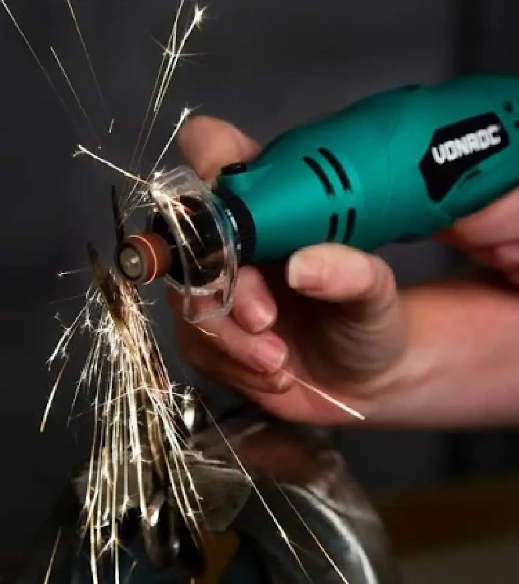 VONROC Multi Gravür El Motoru - 40 Çeşit Aksesuarlar - 160W