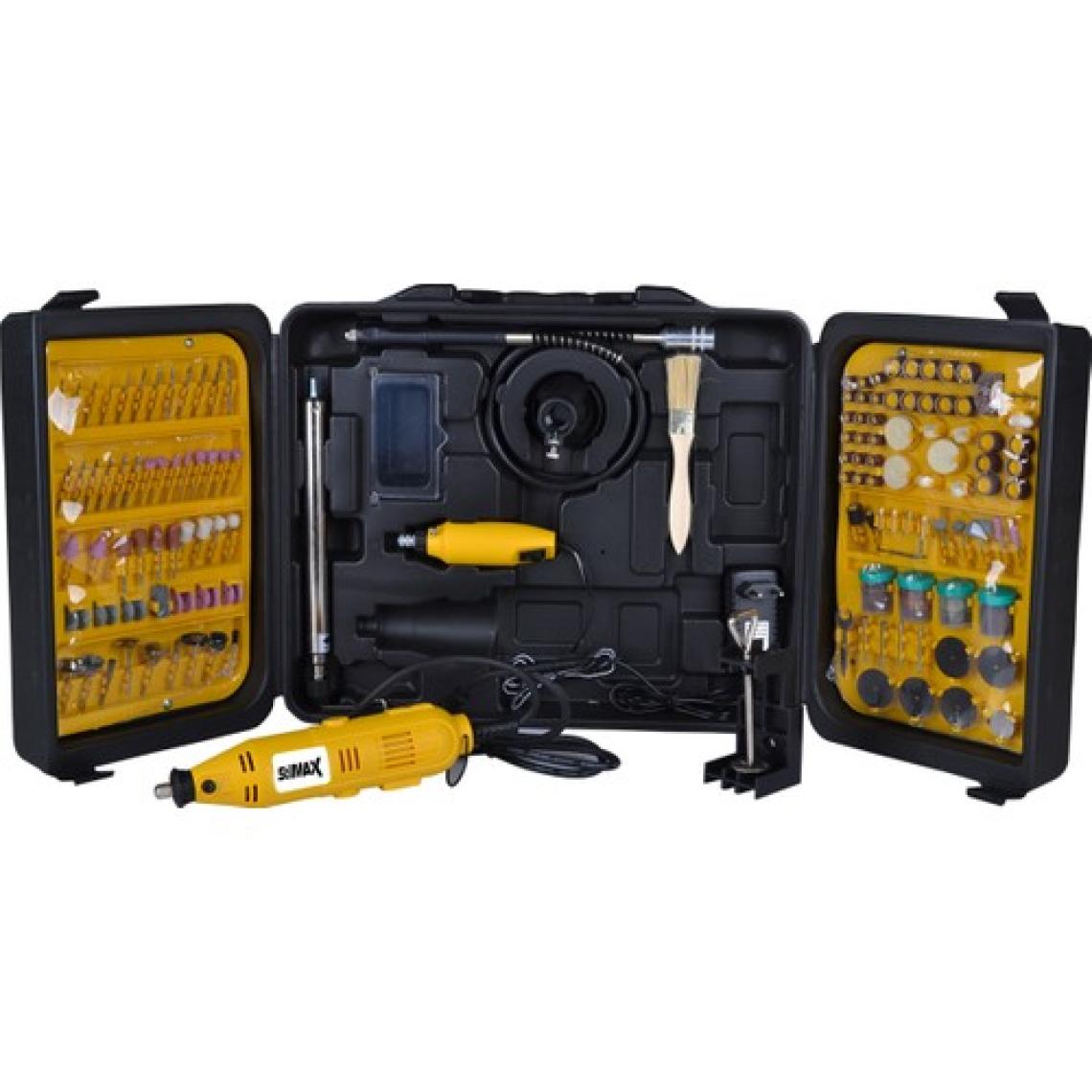 Stilmax  Alman Style  405 Parça Devir Ayarlı Gravür Oyma Makinesi Dremel Taşlama Zımpara  Seti  450W