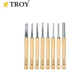 Troy 25008 Ahşap Torna Bıçak Seti (8 Parça)