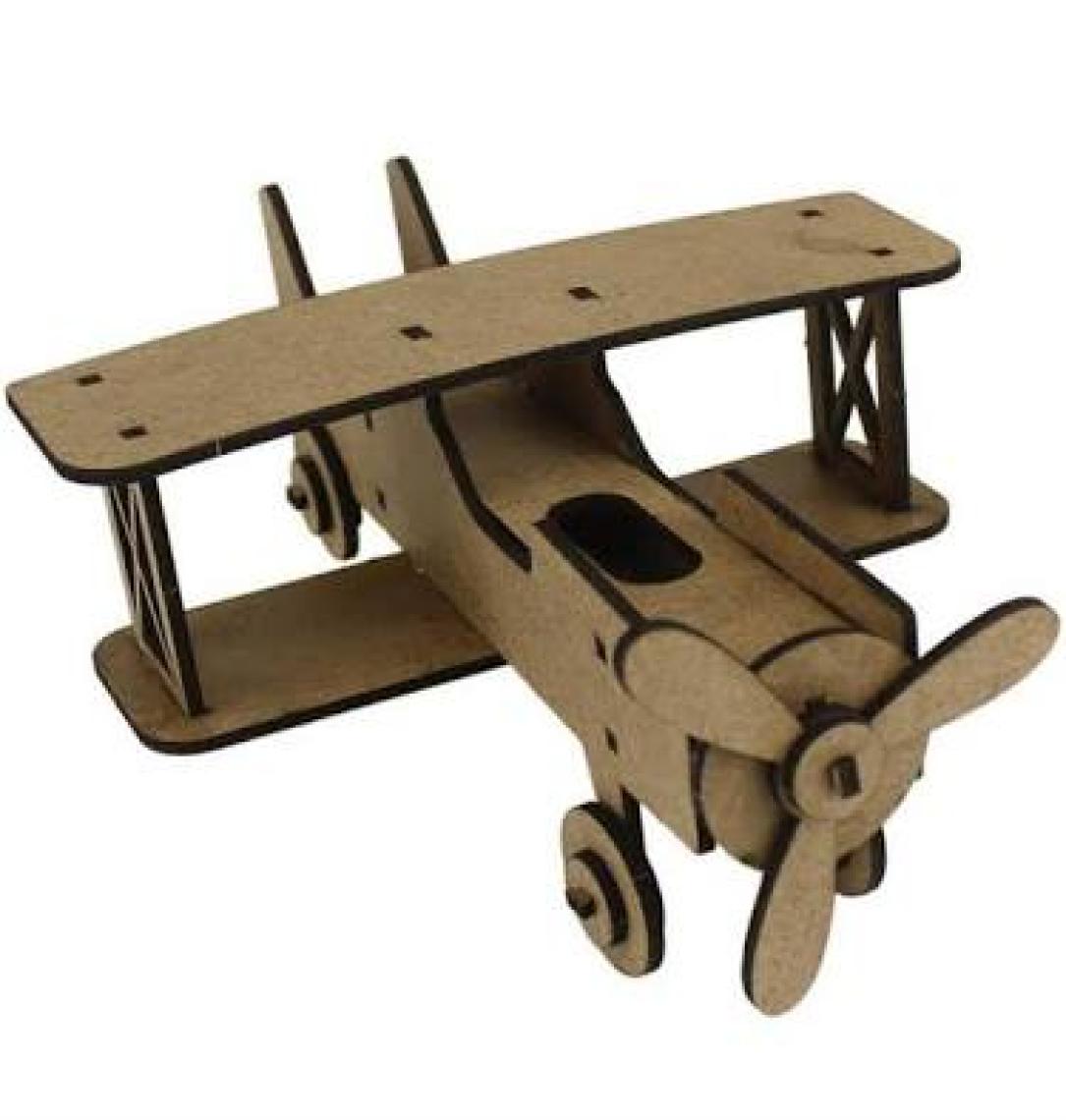 Südor Ahşap Maket Uçak Boyama Seti 15X15X6 cm N:MD201