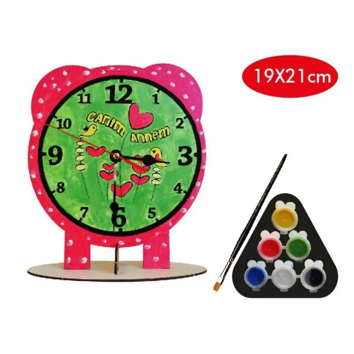 Kumtoys Ahşap Saat Boyama