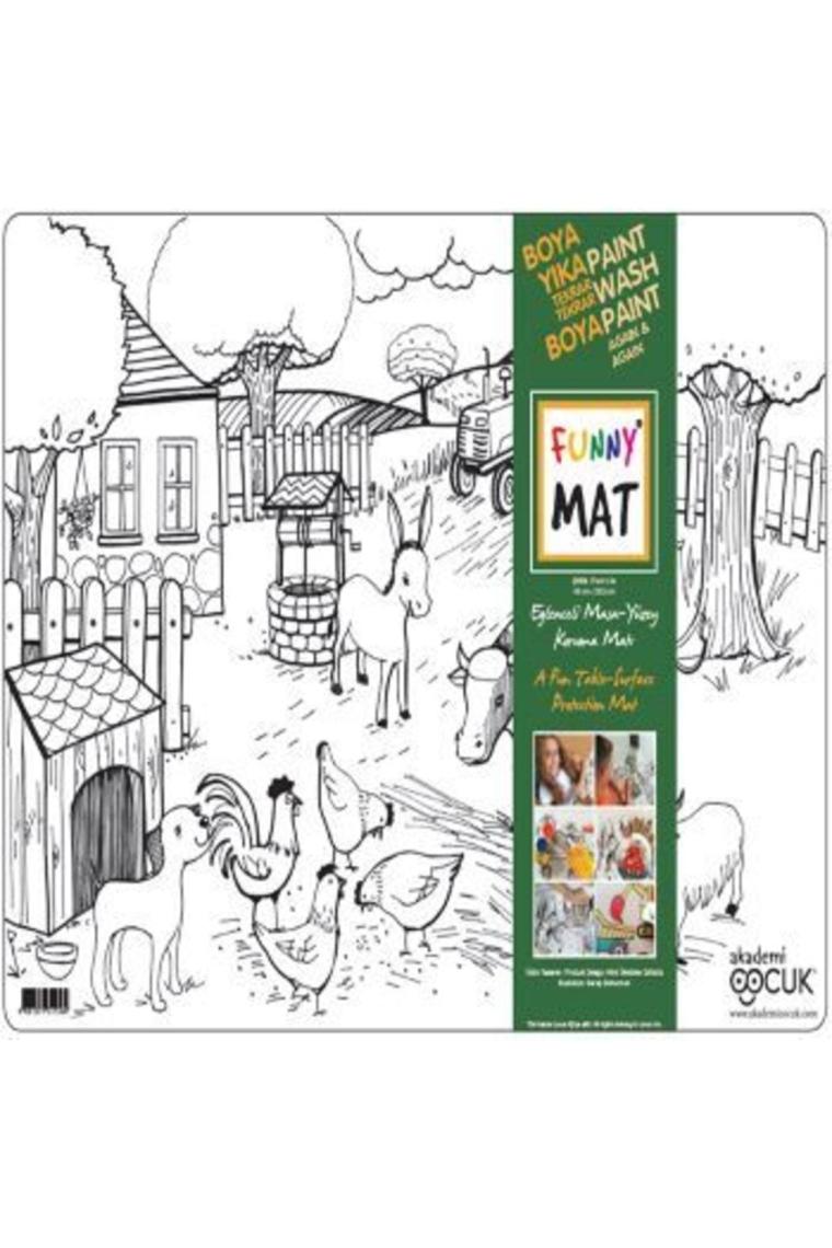 Akademi Çocuk Funny Mat Çiftlik 48x33.5 Cm