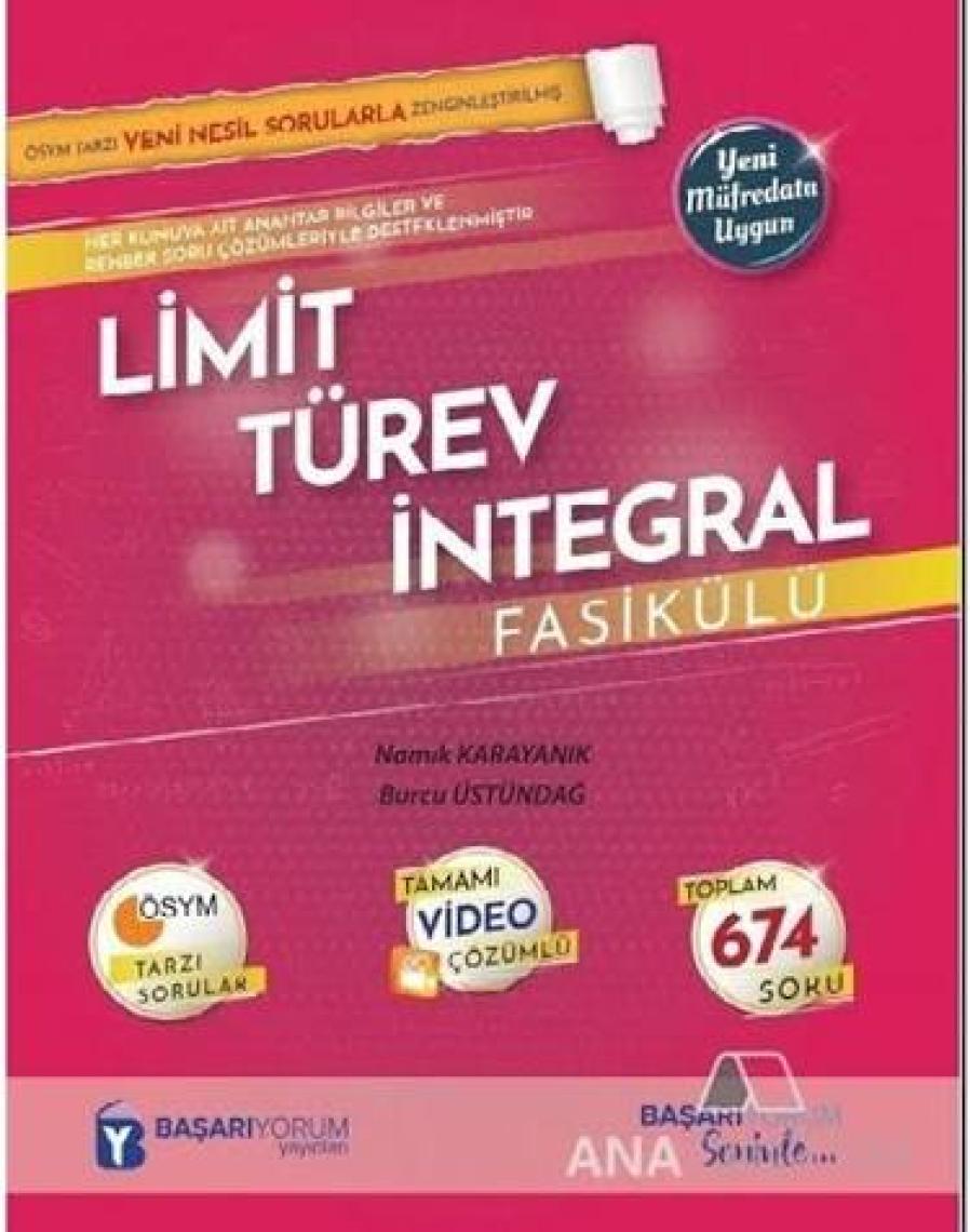 Başarıyorum Yayınevi Limit Türev Integral