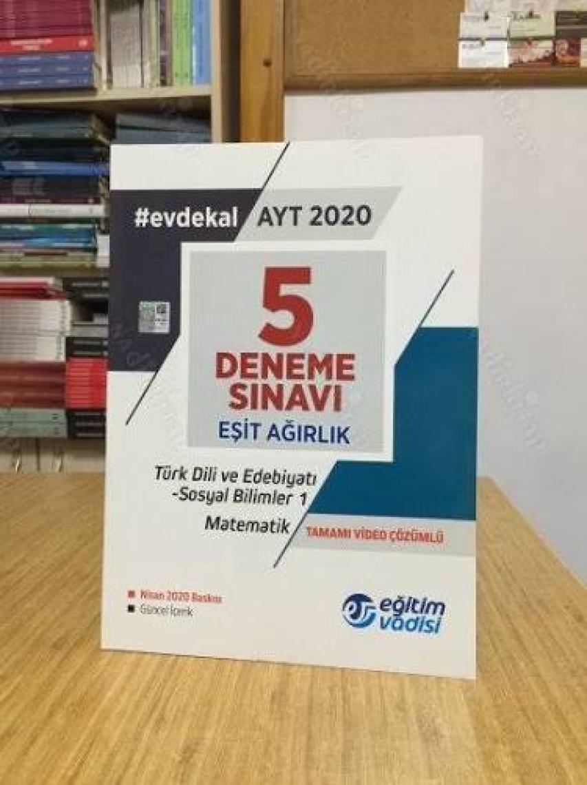 Eğitim Vadisi Yayınları AYT Eşit Ağırlık 5 Deneme Sınavı Tamamı Video Çözümlü