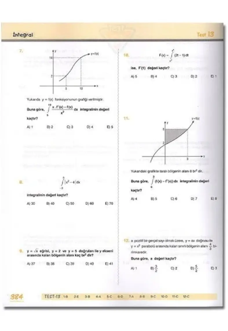 Şenol Hoca Yayınları YKS AYT İleri Matematik Çözüm Asistanlı Soru Bankası 2. Oturum - Şenol Aydın