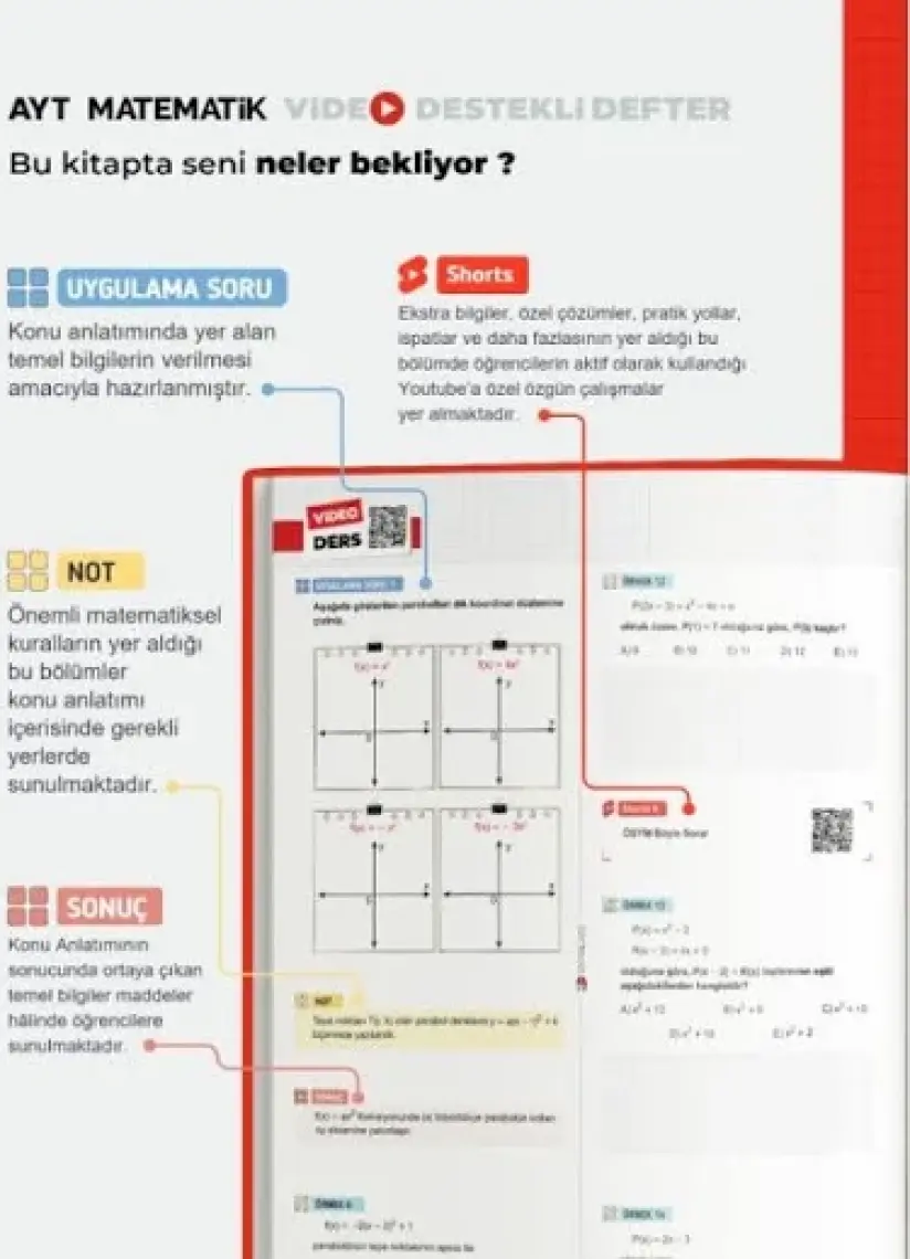 3D Yayınları AYT Matematik Video Destekli Defter