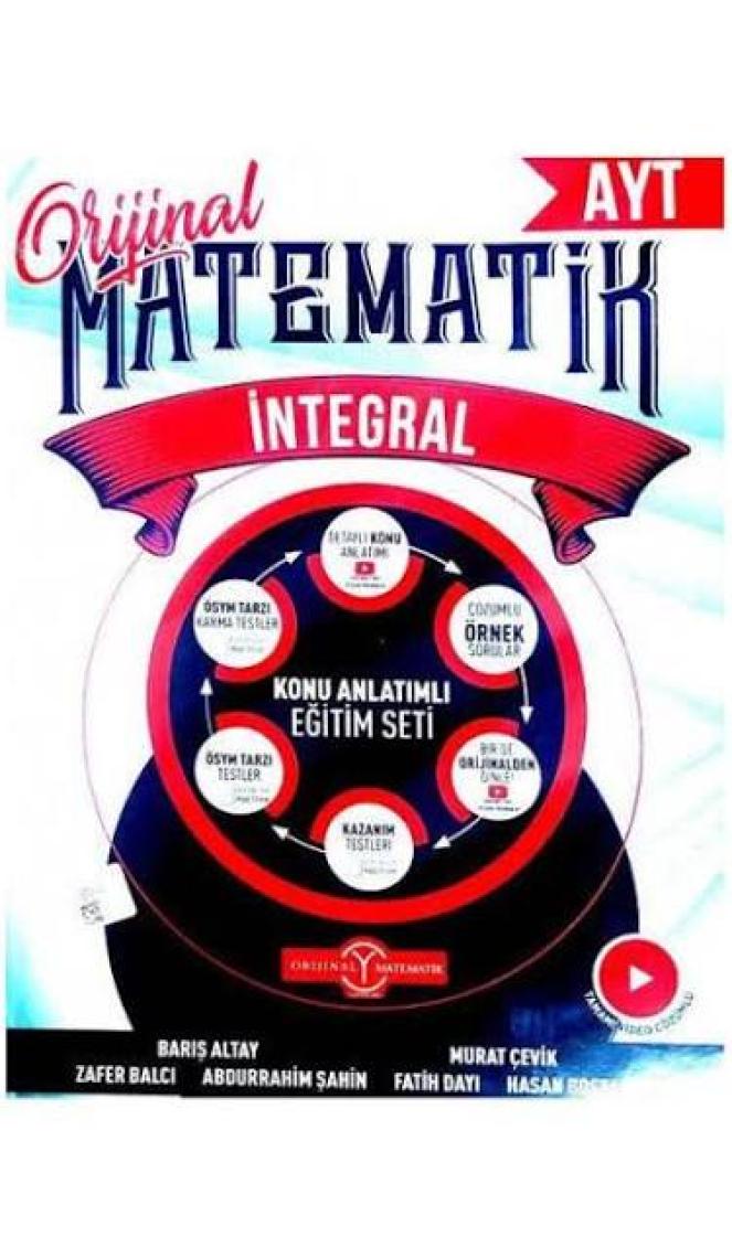 Orijinal Yayınları  AYT İntegral Konu Anlatımlı Eğitim Seti