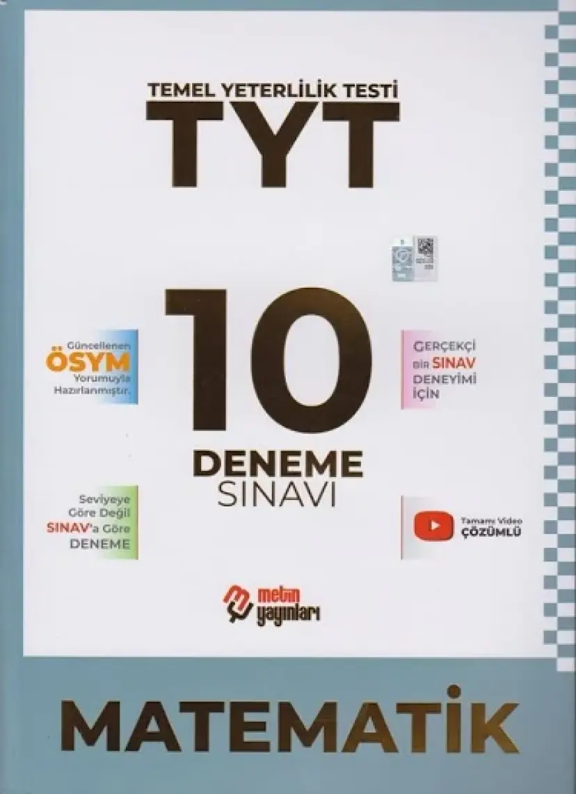 Metin TYT Matematik 10 Deneme Sınavı