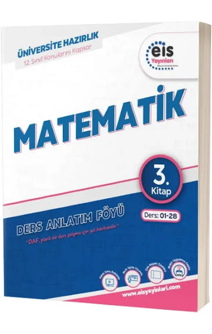 Eis Yayınları YKS DAF Matematik 3. Kitap Mavi Seri Ders Anlatım Föyü