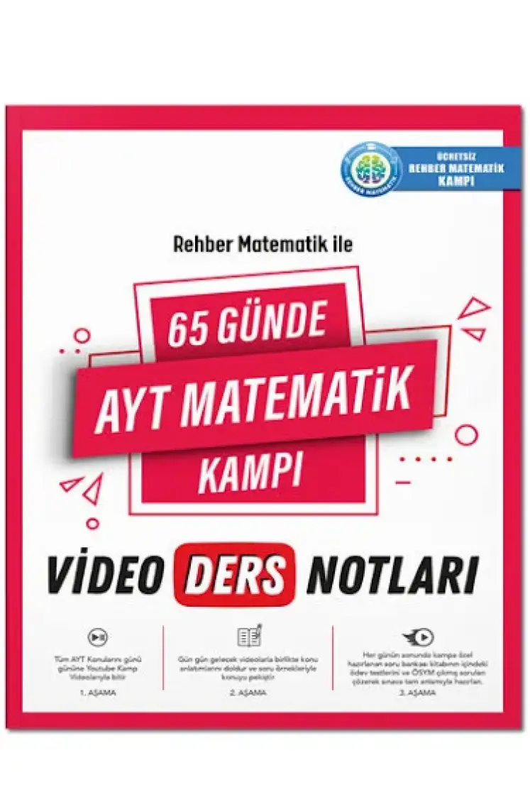 Rehber Matematik  65 Günde AYT Matematik Video Ders Notları