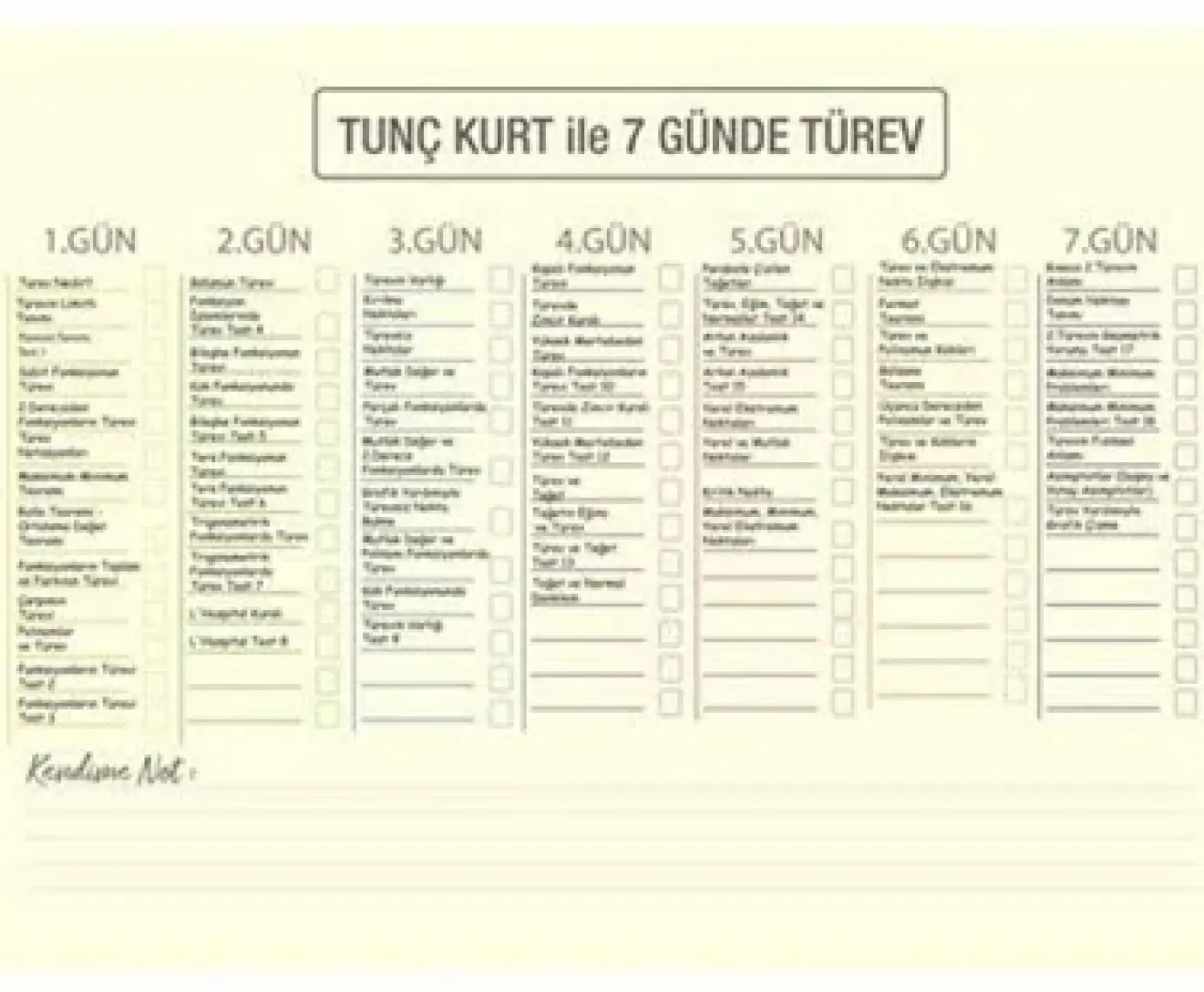 Tunç Kurt Türev Parlayan Projeler