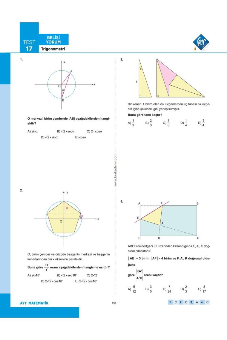 Eyüp B. AYT Matematik Soru Bankası