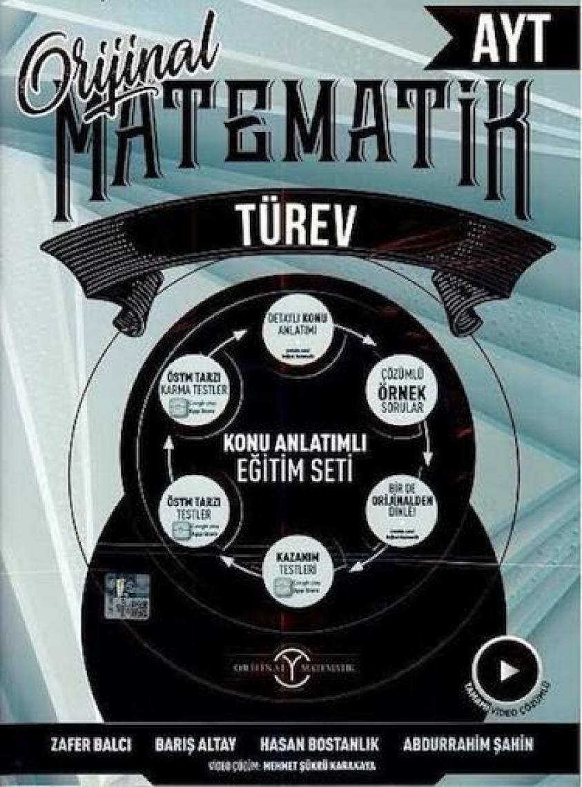 Orijinal Yayınları  AYT Matematik Türev Konu Anlatımlı
