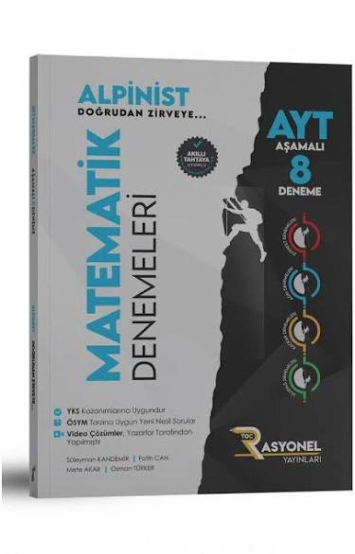 Rasyonel Yayınları Alpinist AYT Matematik 8 li Deneme Seti (Alpinist Serisi)