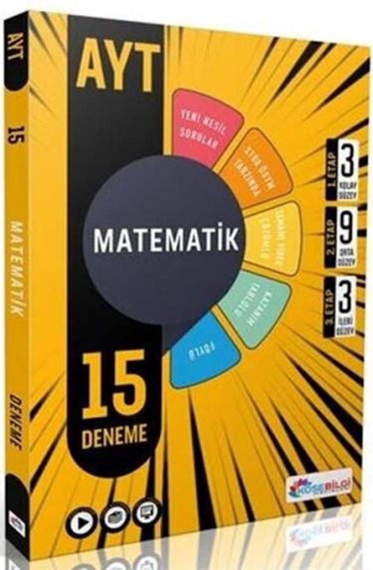 Köşebilgi Yayınları  AYT Matematik 15 Deneme