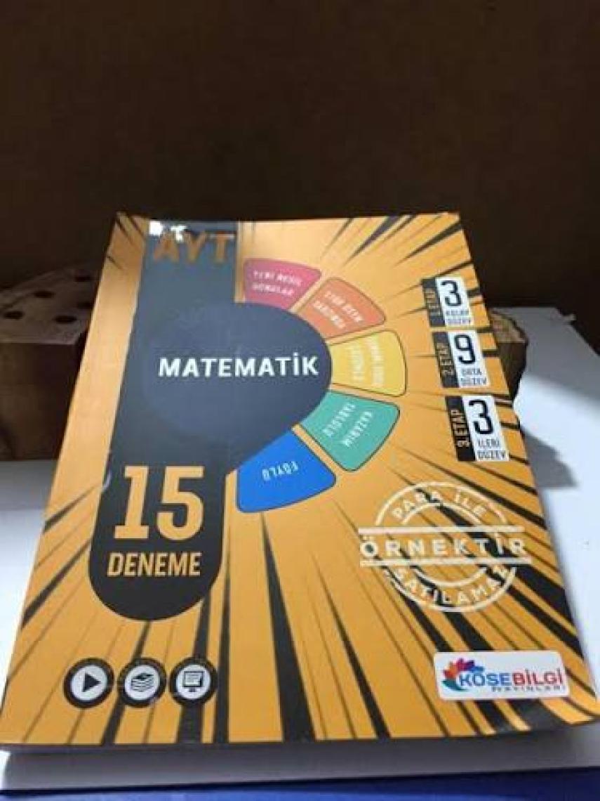 Köşebilgi Yayınları  AYT Matematik 15 Deneme