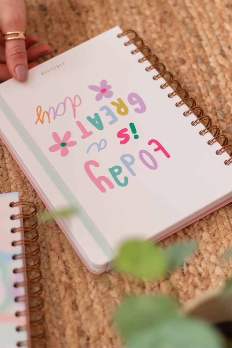 Matt Notebook A5 15X21 cm Spiralli Lastikli 2'li Tarihsiz Not Defteri Seti 1 Kareli 1 Çizgili