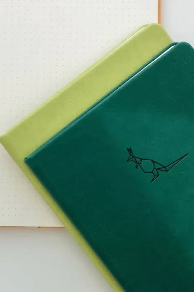 Matt Notebook A5 Defter Noktalı Yeşil