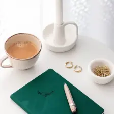 Matt Notebook A5 Defter Noktalı Yeşil