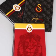 Galatasaray Lisanslı Galatasaray A4 Spırallı 2 Adet Kareli ve 2 Adet Çizgili Defter Okul Seti