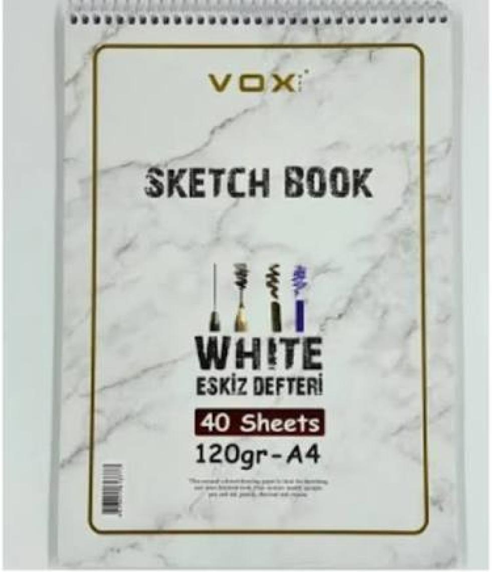 Vox Art 120 gr Eskiz Çizim Defteri A 4 40 Yaprak