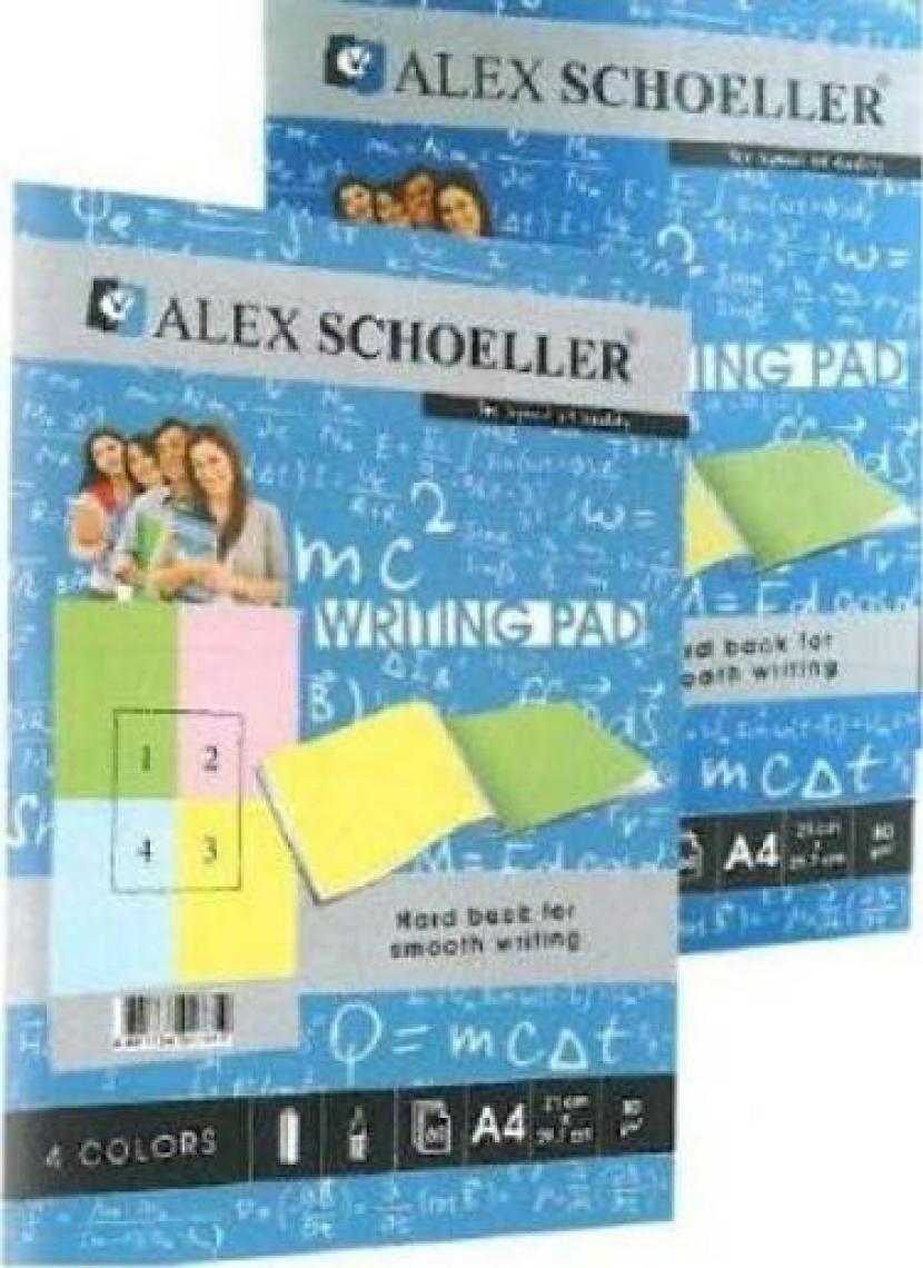 Alex Bloknot A4 80Gr Renkli Kar. 60 Yp Alx-888