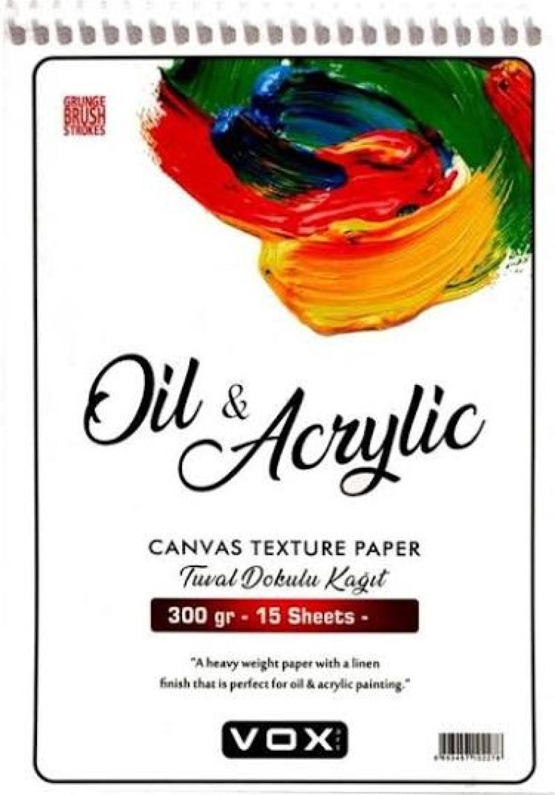 Vox Art 300 gr Akrilik Boya Defteri A3 15 Yaprak