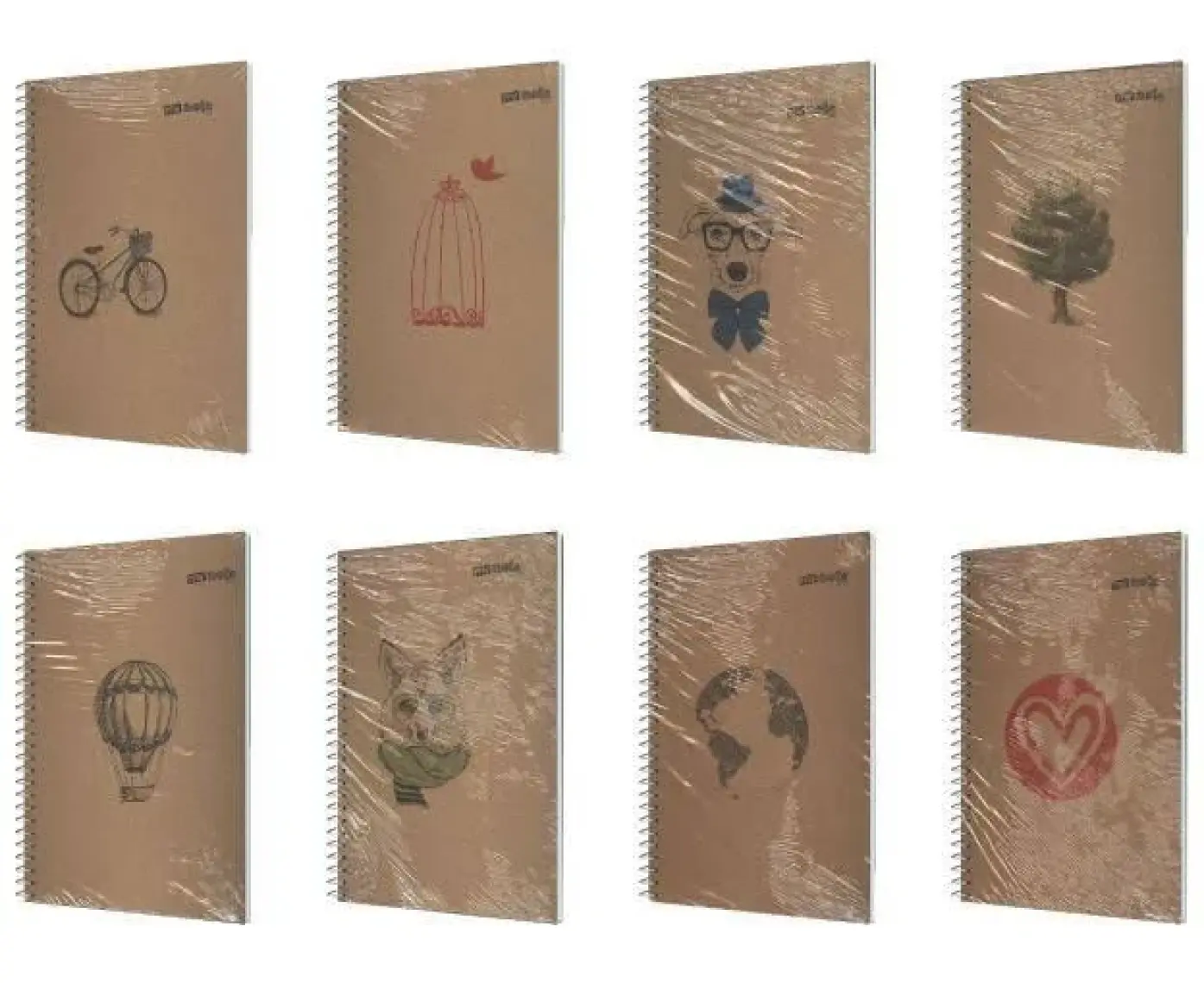 Mynote Kraft Defter A4 120 Yp Kareli UC37006-K