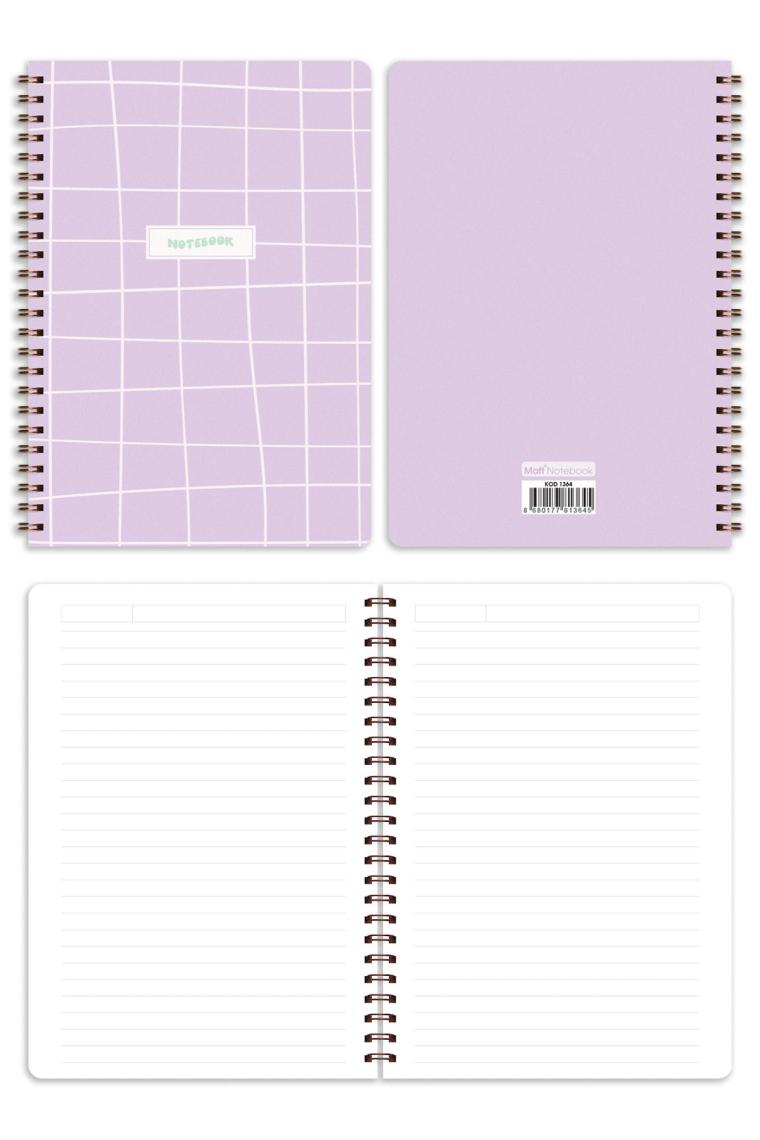 Matt Notebook A5 Spiralli Okul Defteri 80 Yaprak 4'lü Set - Çizgili