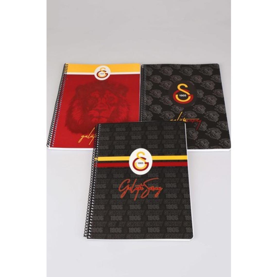 Galatasaray Lisanslı Galatasaray "tekli" Spırallı Çizgili A4 Karton Kapak 72 Yaprak Defter