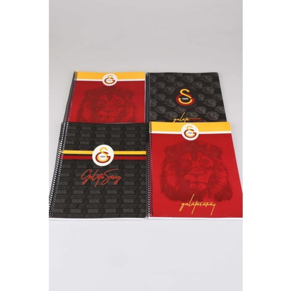 Galatasaray Lisanslı Galatasaray "tekli" Spırallı Çizgili A4 Karton Kapak 72 Yaprak Defter