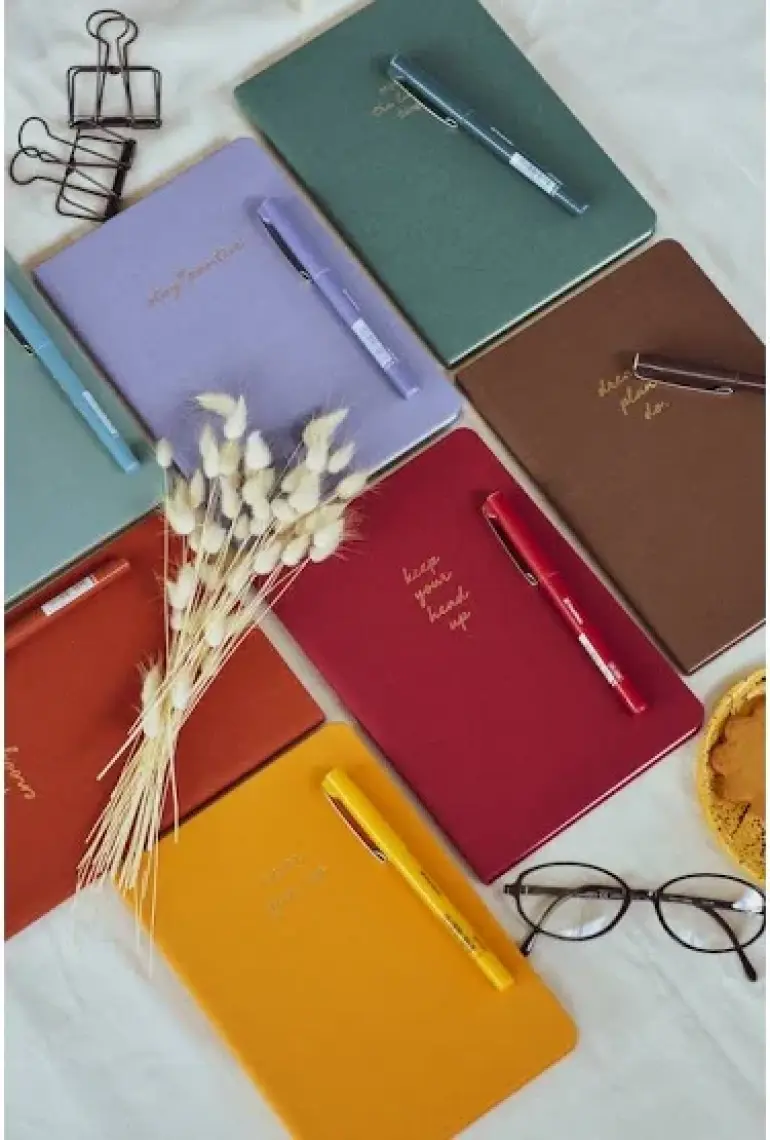 Matt Notebook Sert Kapak Defter Çizgili 14 x 20 cm Tarçın