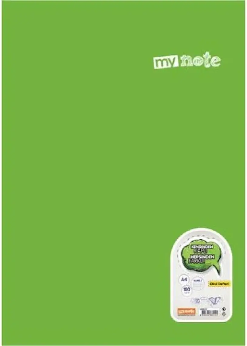 Mynote Text Klasik Defter A4 100 Yaprak Kareli