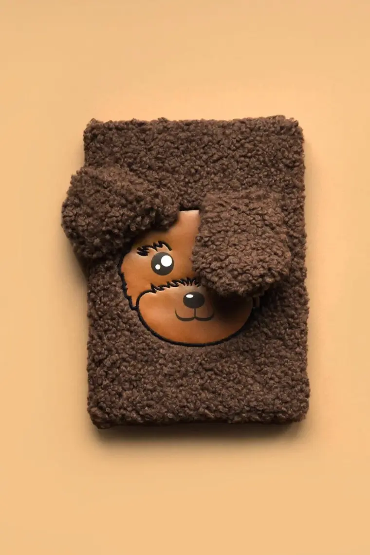 Kagito Köpek Peluş Çizgili Defter A5