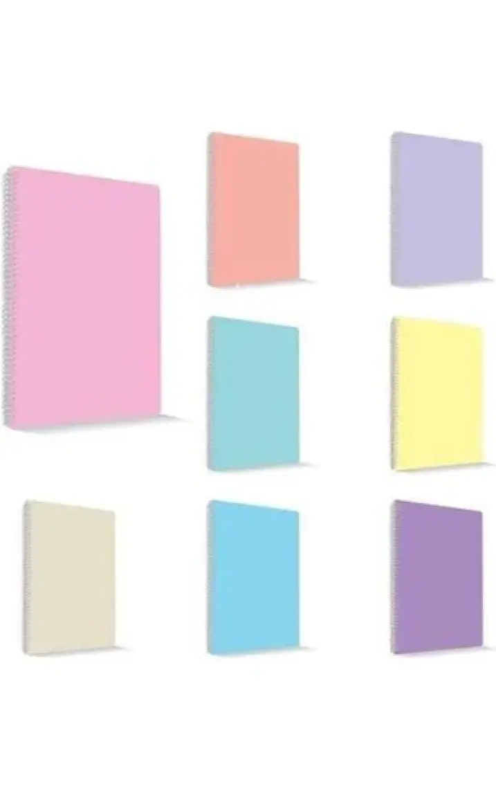 MyNote Flex Pastel Defter Spiralli PP Kapak 60yp Kareli A4 1 Adet