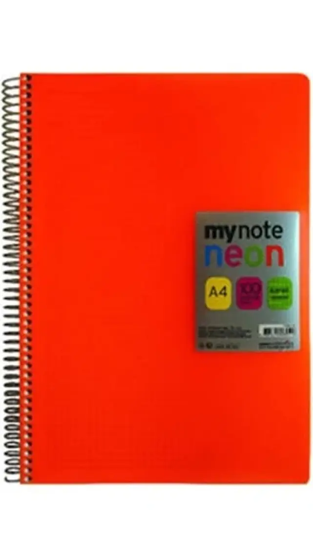 Mynote Spiralli Pp Kapak Defter A4 100 Yp Kareli