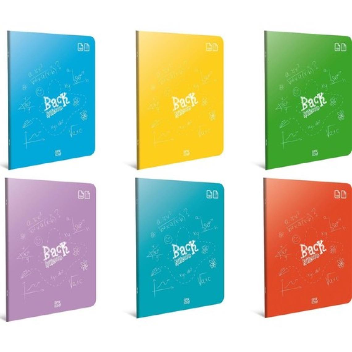 Gıpta Back A4 80 Yaprak Plastik Kapak Dikişli Defter 3 Kareli + 3 Çizgili