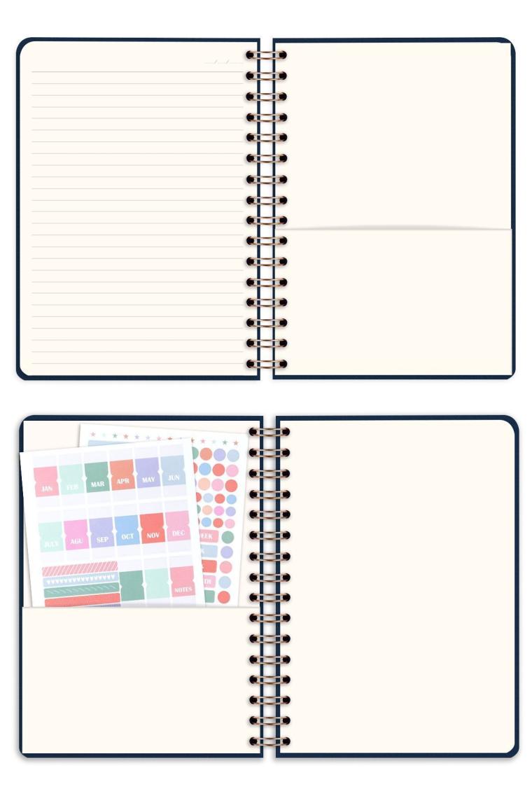 Matt Notebook A5 15X21 cm Spiralli Keten Not Defteri Lacivert