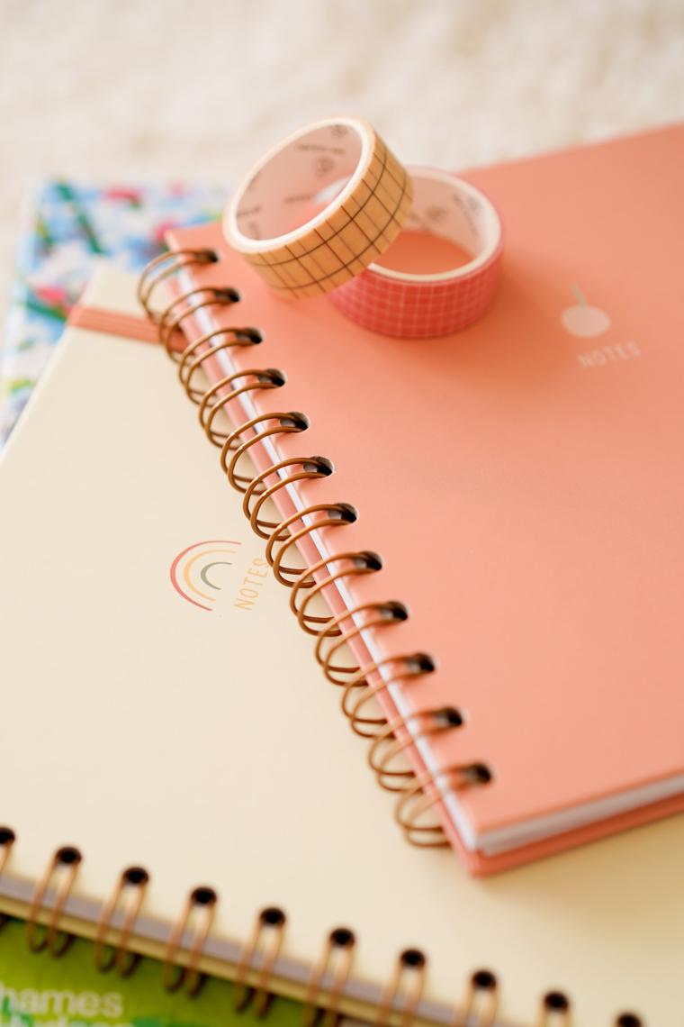 Matt Notebook 15X15 cm Kare 2'li Set Spiralli Çizgili Tarihsiz Not Defteri Gökkuşağı