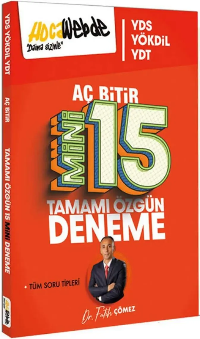 Hocawebde Yayınları 2024 YDS YÖKDİL YDT Aç Bitir Mini 15 Deneme