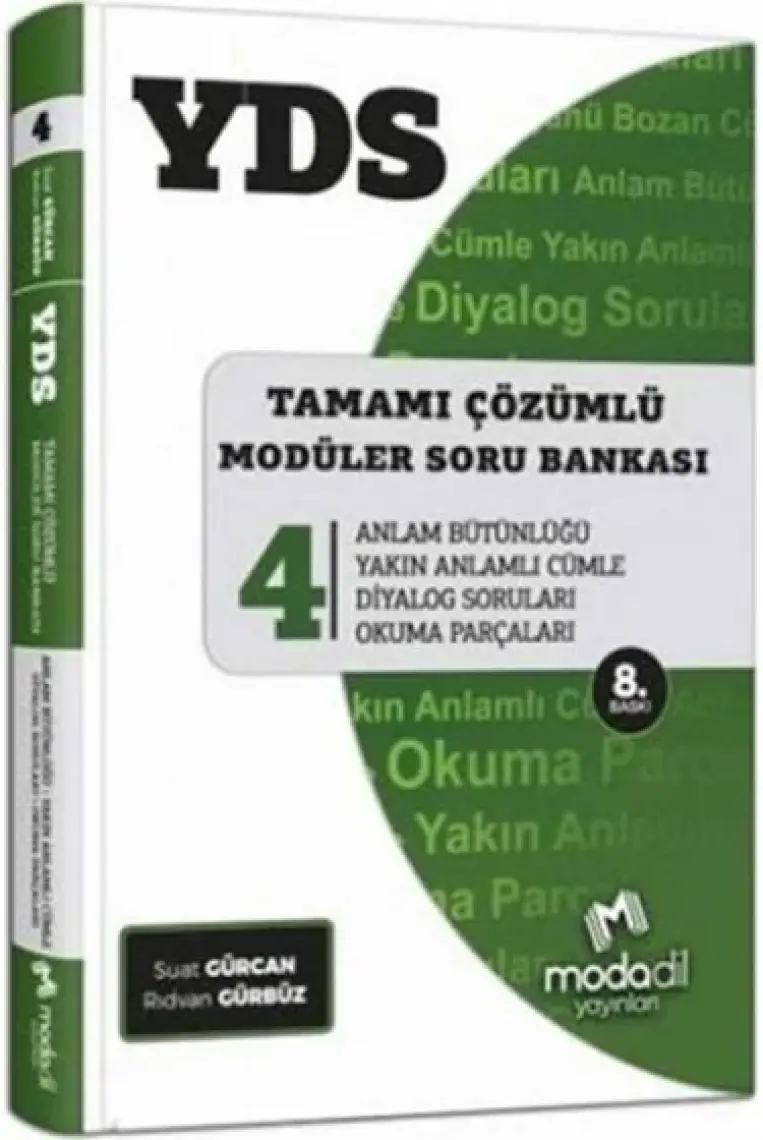 Modadil YDS Modüler Soru Bankası Seti - Suat Gürcan