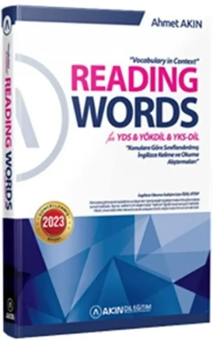 Yargı Yayınevi Akın Dil & Reading Words for YDS YÖKDİL TOEFL IBT IELTS