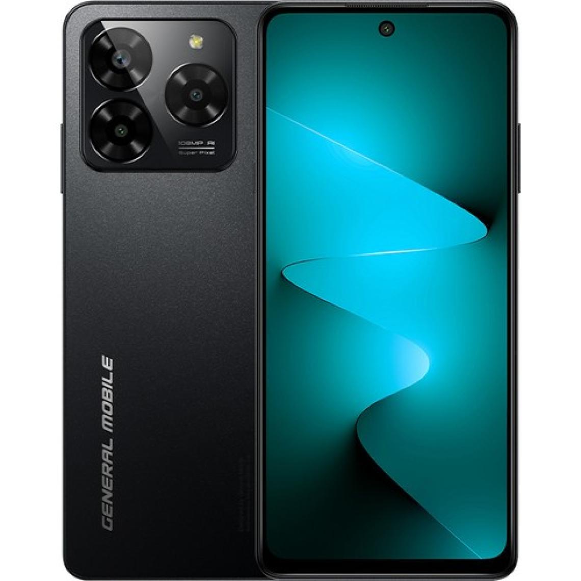 General Mobile Era 50 12GB (6GB + 6GB Genisletilmis RAM) + 256GB Hafiza Cift Sim Kart Siyah